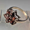 British Vintage Jewelry Garnet Sterling Silver Ring